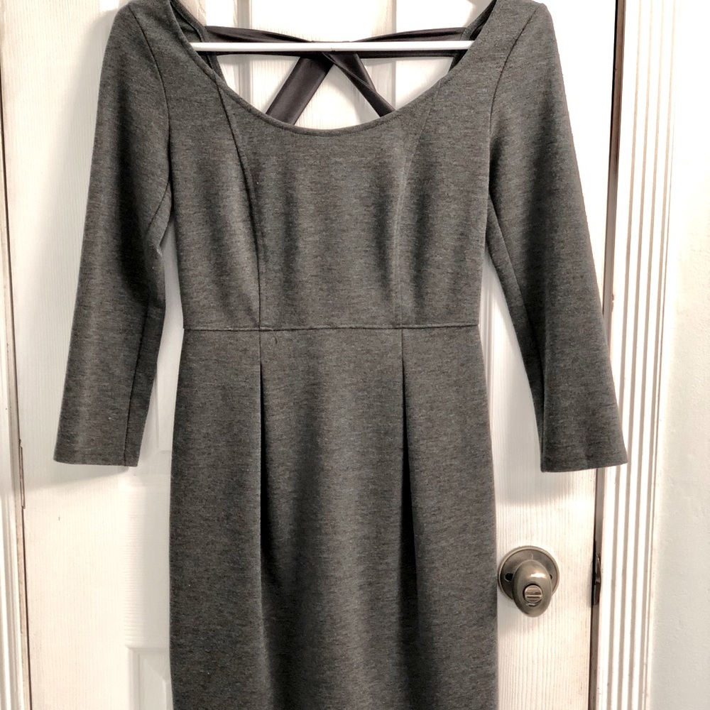 Club Monaco Knit Mini Dress, Charcoal, XS